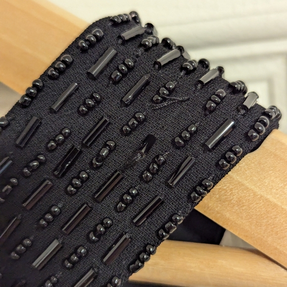 American living black dress sleeveless sheath sequin size 12 (see condition) - Picture 6 of 11